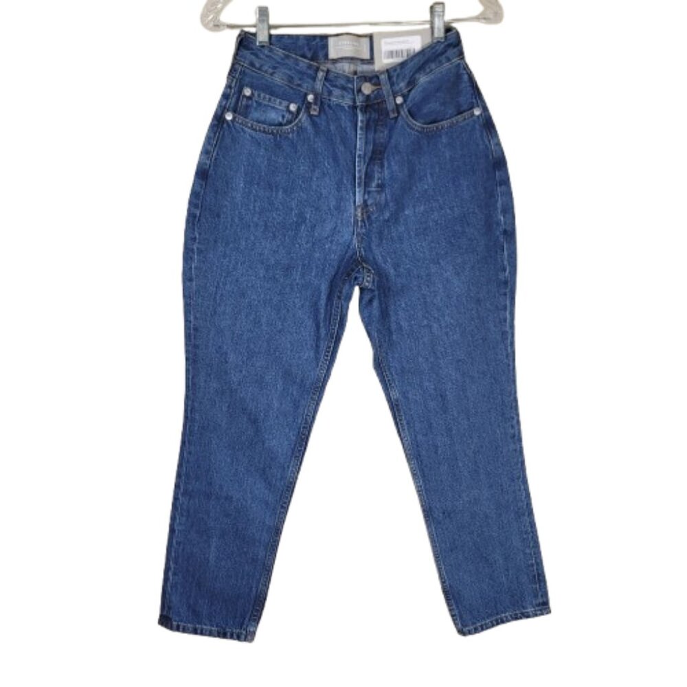 Everlane The Curvy 90s Cheeky Straight High Rise Crop Jeans Womens Sz 26 NWT